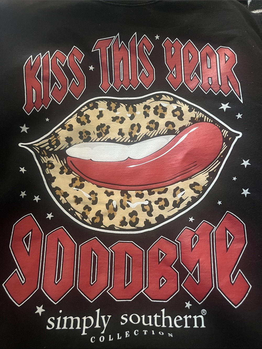 Simply Southern Kiss The Year Goodbye Graphic Sweatshirt - Picture 2 of 7